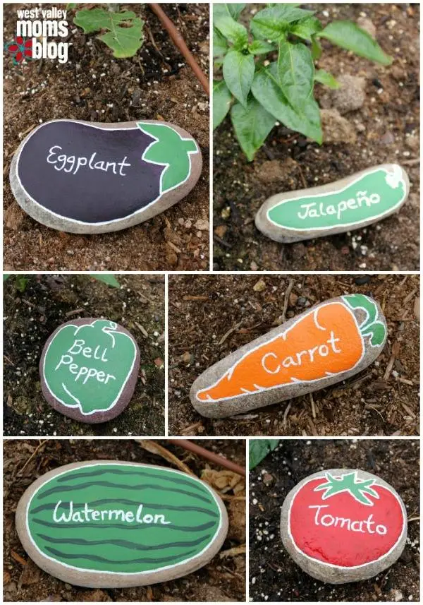 DIY River Rock Garden Markers