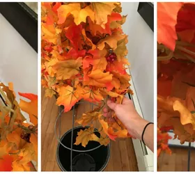 easy quick diy fall topiary