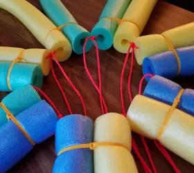 pool noodle flower float