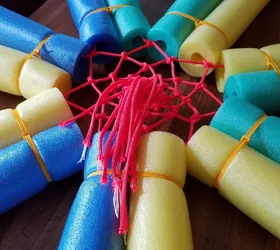 pool noodle flower float