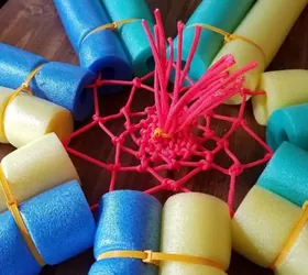 pool noodle flower float